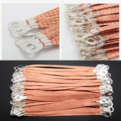 Copper Clad Aluminium/All Copper Flat Braid Earth Ground Lead Strap Cable Wire