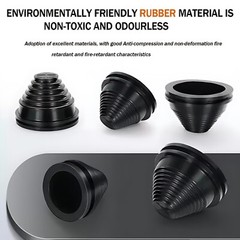 Black Tapered Rubber Wiring Grommets Gaskets Seal 12mm-130mm Guard Cable Special