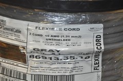 General Cable 86913.35.10 Flexible Cord 16AWG 3 Conductor 250 Ft Type SJTOW New