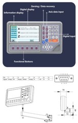 2 Axis 3 Axis Digital Readout Display DRO Linear Scale Encoder 5um Mill Lathe