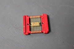 VINTAGE 69 NOS RARE TEXAS INSTRUMENTS GOLD FLAT PACK IC PROCESSOR CHIP SN5400F05