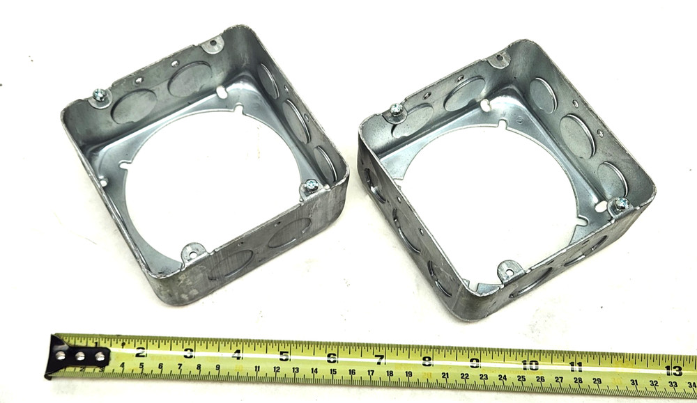 2 pcs Emerson Appleton 4SJDE-1/2-3/4, 4-11/16″, 1/2 & 3/4 KO, Extension Ring