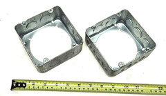 2 pcs Emerson Appleton 4SJDE-1/2-3/4, 4-11/16″, 1/2 & 3/4 KO, Extension Ring