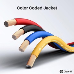 GearIT 12 12 Gauge (50ft Each – Black/Red/Blue/Yellow), Black/Red/Blue/Yellow