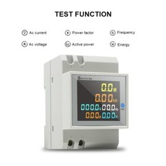 Electric Din Rail 40-300V 45-65HZ Digital LCD KW Energy Consumption Meter