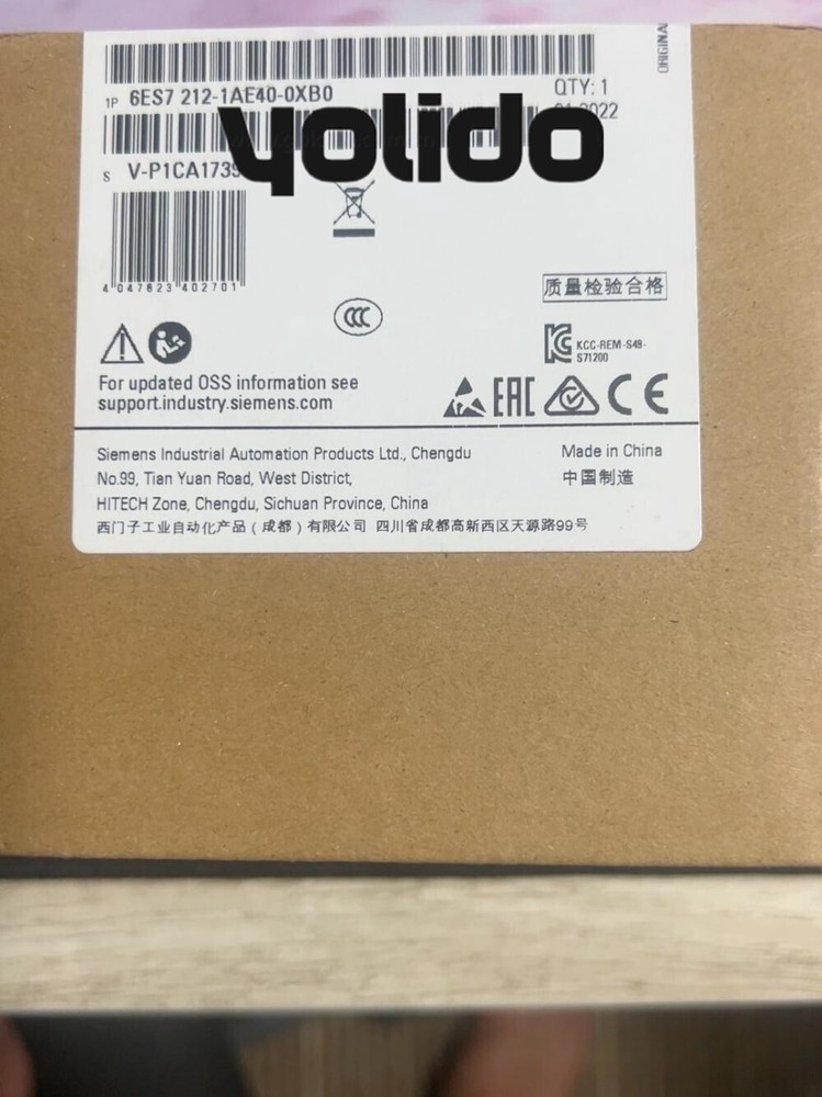1PCS SIEMENS 6ES7212-1AE40-0XB0 6ES7 212-1AE40-0XB0 module Brand new with box
