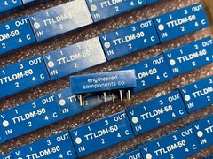 QTY-5 EC2 TTLDM-50 50uS 4-Tap TTL Military Logic Delay Module 14-Dip Package