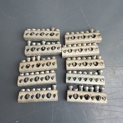 (Lot of 10) GROUND BAR 7 POSITION 1-15/16″LENGTH 7/16″WIDTH 9/16″ HEIGHT