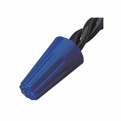 (100) Blue Twist-On Wire Connector Connection nuts 22-14 Gauge Barrel Screw US
