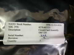 279607133 AEG ERF 320 Circuit Card Assembly 5998-12-324-0026