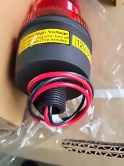 CT015B GRAINGER TYPE 2ERP1 / 2ERP1 Warning Light Red Strobe Tube XENON