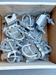10 NEW O-Z Gedney CTC-0507, 1/2 to 3/4″, Iron, Rigid/EMT Cable Tray Clamps, LOT
