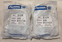 LOT of 8 Fastenal 48671: 5-3/8″ x 3-1/2″ Zinc Finish 4-Hole Tee Plates