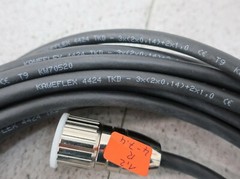 Signal Wire Plug M23 8 Pin ca.32 10/12ft Kaweflex 4424 Tkd 3x (2×0, 14)+ 2×1, 0