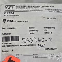 Schweitzer SEL C273A 35ft DTE Data Cable DB9 Male/DB9 Male – -35