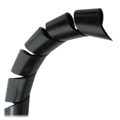 Pacer 1 in. Spiral Wrap, Black, 100 ft. Roll