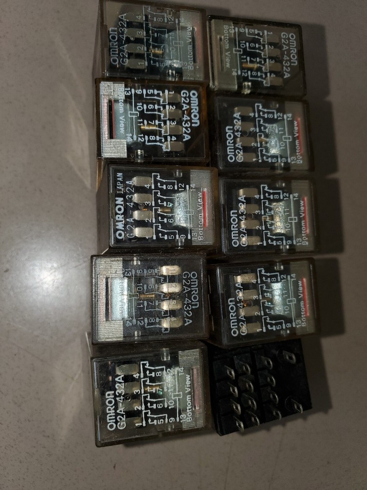New lot of 10 24v Omron Relay coil G2A-432A 24vdc vdc 14 prong, *FREE SHIPPING*