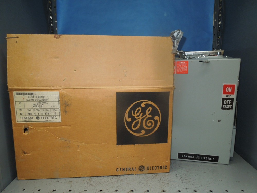 GE AC36LC1G 60A 3ph 3W 480V Ground Armor Clad Breaker Type Flex-A-Plug Busplug