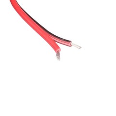 Black Red 22AWG Indoor Outdoor PVC Insulated Electrical Wire Cable 6 Meters Long