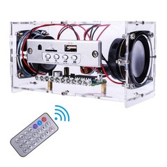 DIY Bluetooth Speaker Kit – USB Mini Stereo Amplifier with LED Lights, STEM Sold