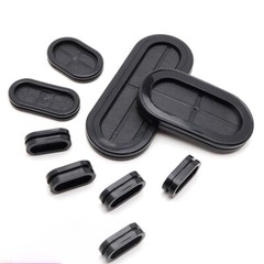 Oval Rubber Grommet Firewall Hole Electrical Wiring Gasket Cable Closed Blind