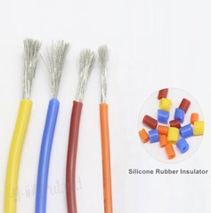 Red UL Ultra Flexible Silicone Cable Model Wire 0.08mm Tinned Copper 200℃/600V