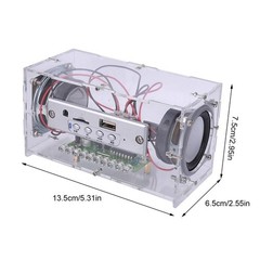 DIY Bluetooth Speaker Kit – USB Mini Stereo Amplifier with LED Lights, STEM Sold