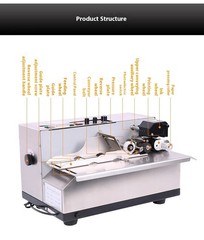MY-380F Small Ink Wheel Black Printing Labeling Machine Motorized Coding Machine