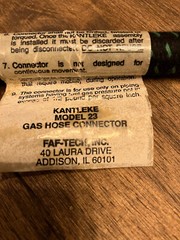 Kantleke MODEL 23 24in Cloth Covered Gas Connector Hose Assembly B247908