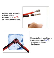 2Pin Silicone Wire 10-26AWG Copper Cable 5-20m Automotive Inverter
