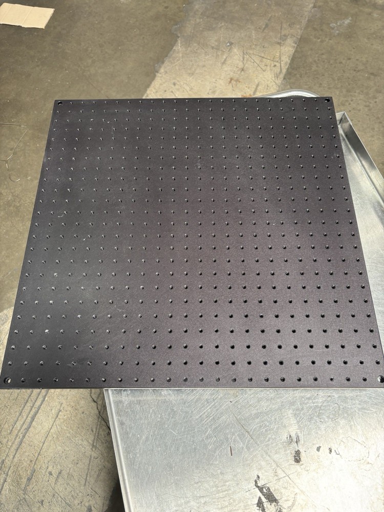 Optical Aluminum Breadboard 24”x24”x.5” For Mounting Optical Components