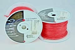 New Coleman Cable Inc. 500′ Roll of 16 STR Red Fixture Wire