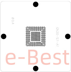 RTX2050 MX550 GN18-S5-B-KA-A1 GN20-S7-A1 BGA Reball Stencil Template