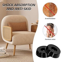 Black/White Round Rubber Feet Instrument Case Feet With Steel Washer Duty Foot