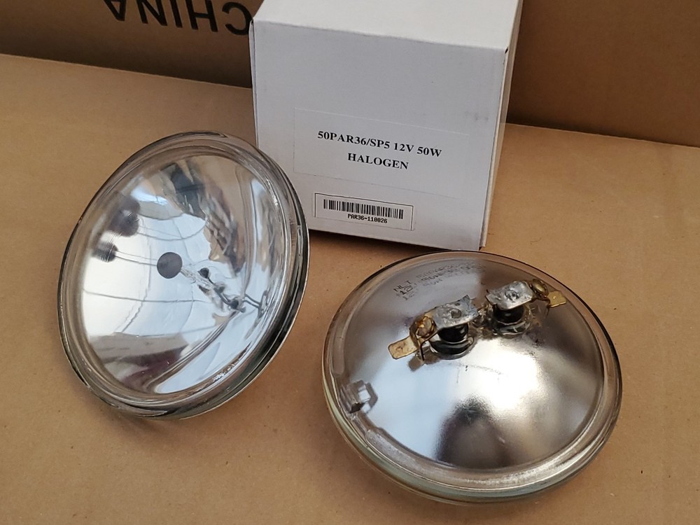 2 PACK Halogen 12V 50W Light Bulbs 50PAR36/SP5 – NEW – PAR36-110026