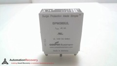 COOPER BUSSMANN BPM385UL, SURGE PROTECTIVE DEVICE, NEW* #301846