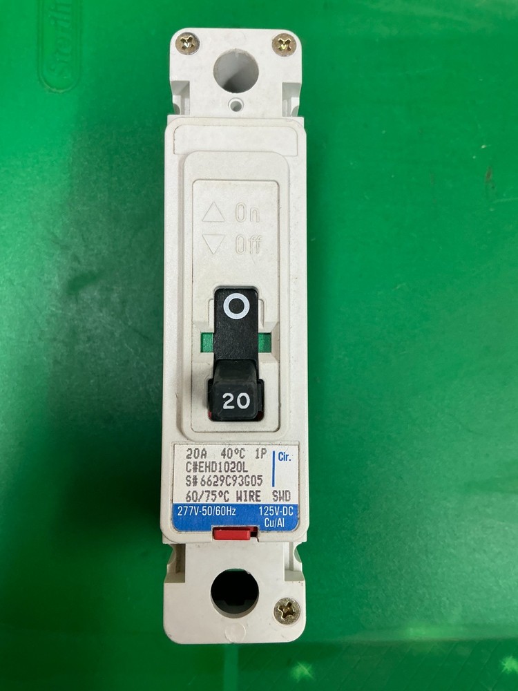 *FREE SHIPPING* Westinghouse EHD1020L Circuit Breaker 20 Amp 277 Volt 1 Pole