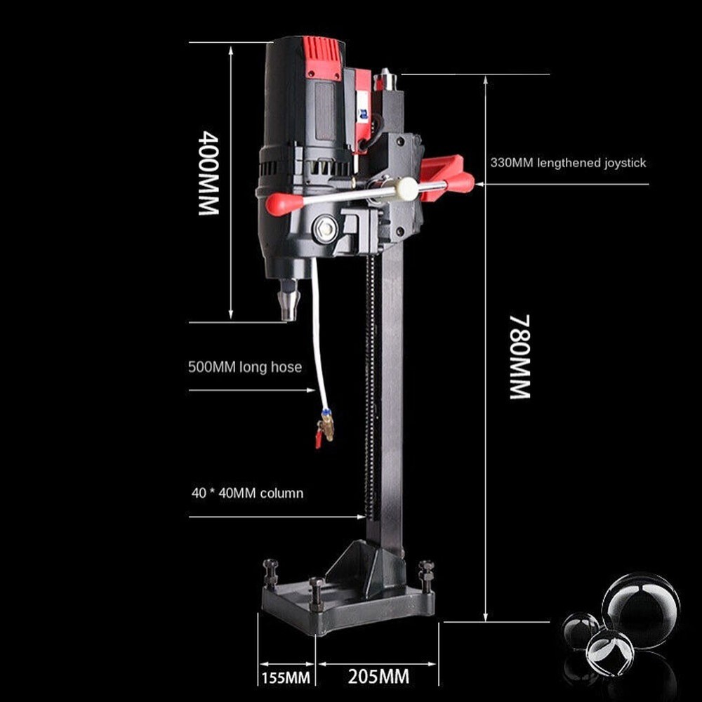 New High power 3000w diamond core drilling rig 230mm high efficiency