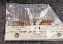 Qty 3 pcs Allen Bradley Carbon axial resistors 1 watt PICK Ohms…. …(C20B5)