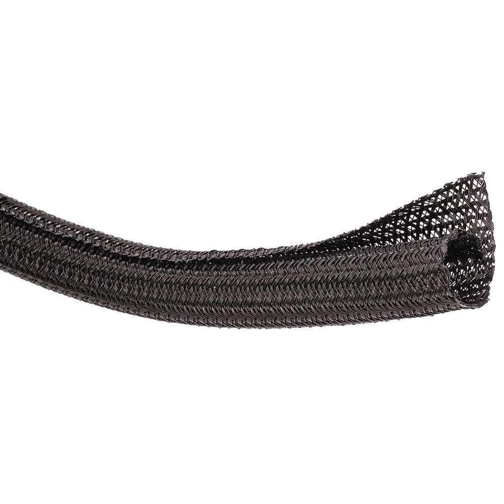 TECHFLEX F6N2.00BK25 Sleeving,2 In Self Wrap Braided,25 Ft 2RLT7
