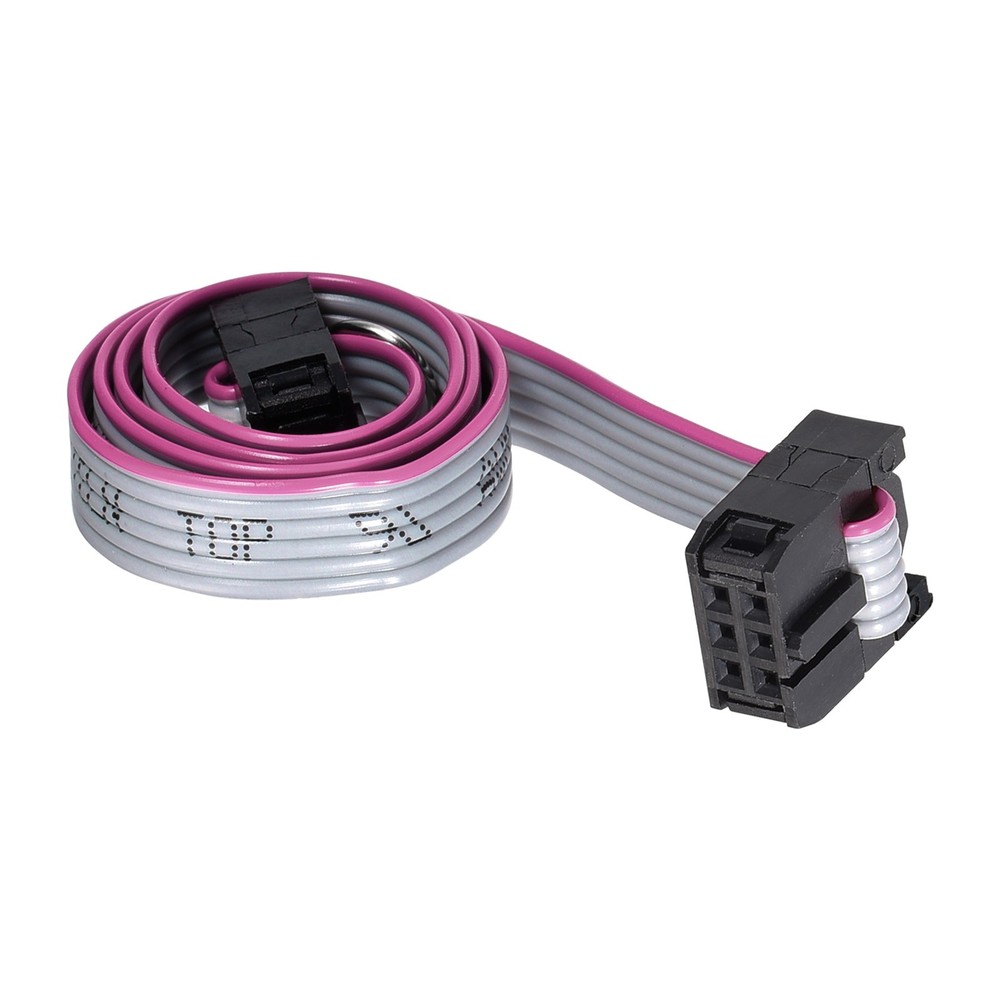 6Pins 30cm IDC Wire Flat Ribbon Cable FC to FC Jumper Wire for Computer LED DVD