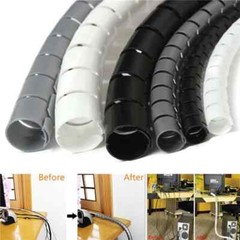 Flexible Spirall Cable Cord Power Wire Storage Management Organizer Wrap Clip