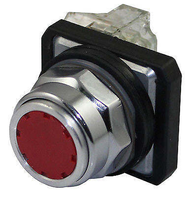 SUNS PBM30-FP-R-P13 30mm Red Guarded Pushbutton 1NO 1NC 9001KR1RH13 9001KR1RH6