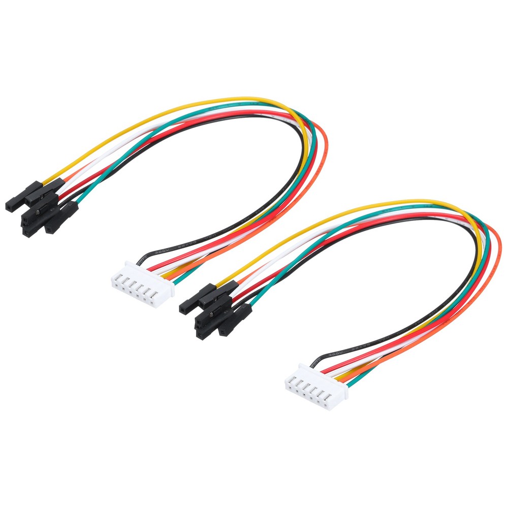 XH Female to Female 6Pin Breadboard Jumper Wire 2.54mm 20cm,2 Pcs