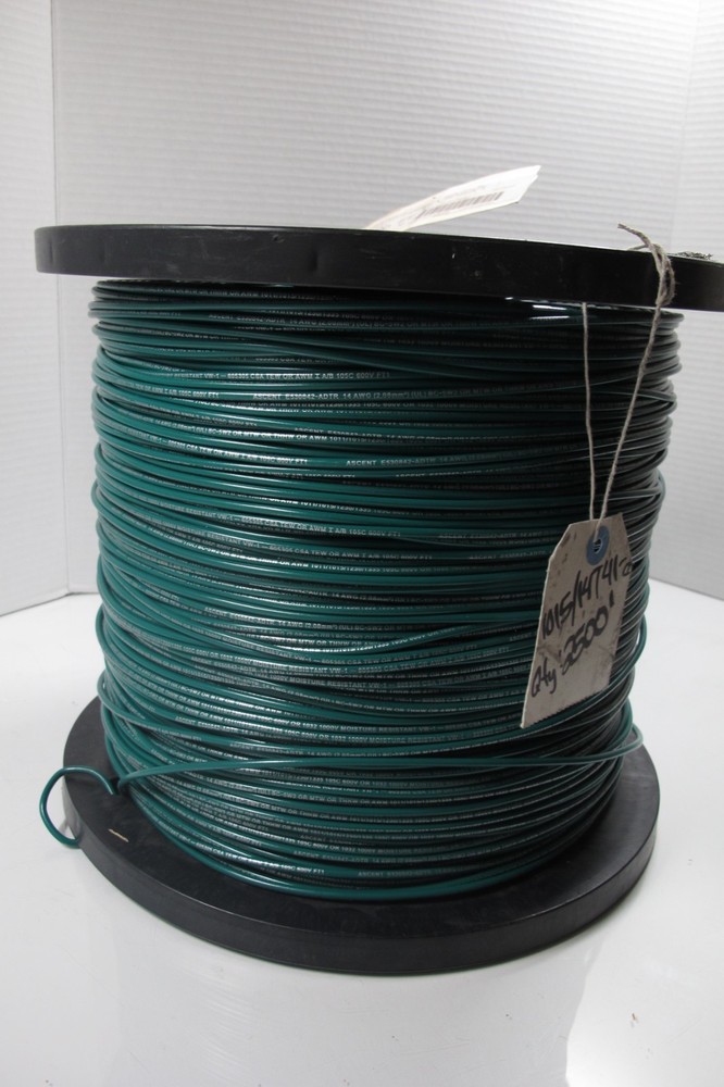 NEW 1015/14T41-2 14 41TC 105C 600V MTW 1015/1230 Green WIRE