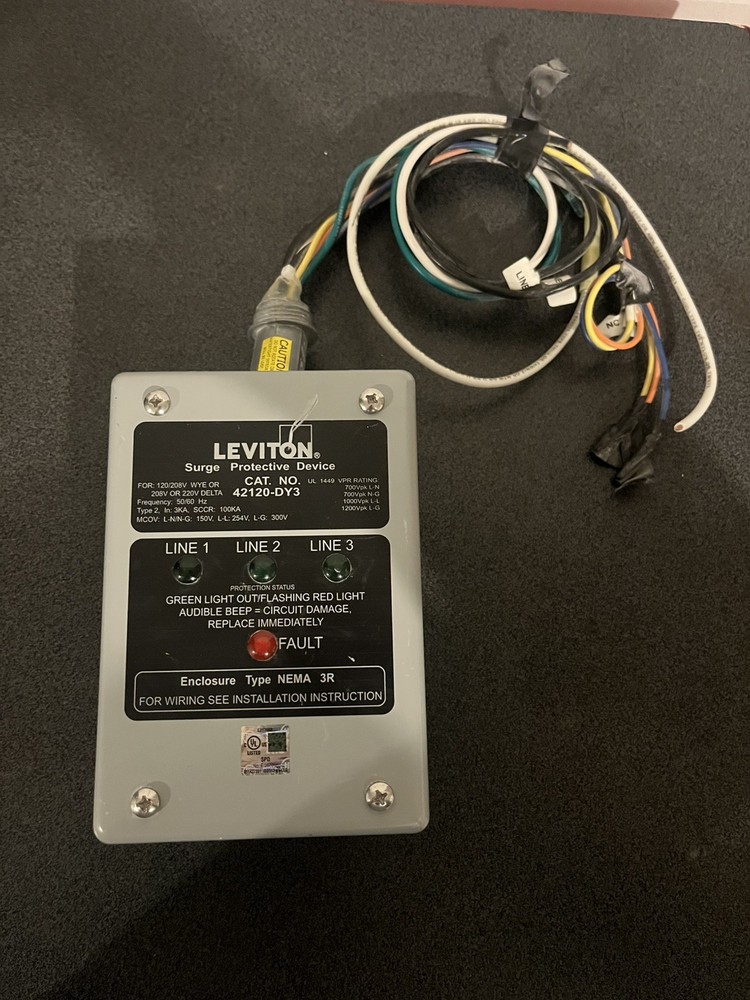 LEVITON 42120-DY3 SURGE ARRESTOR T215624
