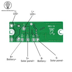 3.2V 3.7V Radar Human Body Sensor Solar Light Circuit Board Driver with Memory