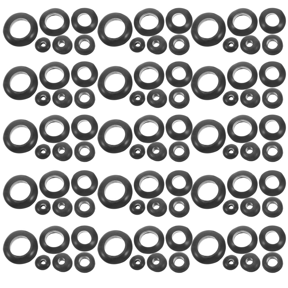260 Pcs Electrical Wire Protector Grommet Rubber Gasket for Sealing Wires