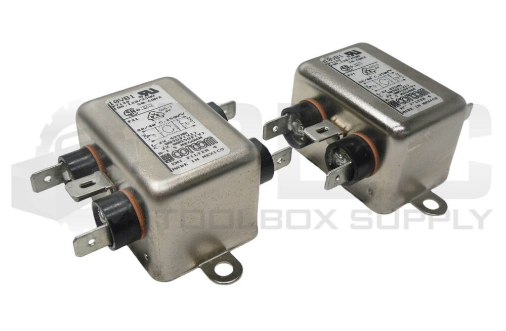LOT OF 2 CORCOM 10VB1 POWER LINE FILTER