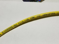 West Penn Wire 254245 24/4P Cat5E UTP Plenum Network Cable CMP Yellow /100ft
